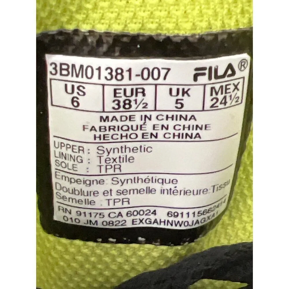 Fila Multiverse Splatter Mid Shoes Sneakers Size Boys Youth 6